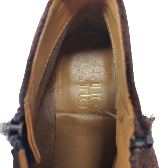 Franco Sarto 'Kaime' Genuine Leather Suede Ankle Boots Size 6.5 M - Picture 9 of 11